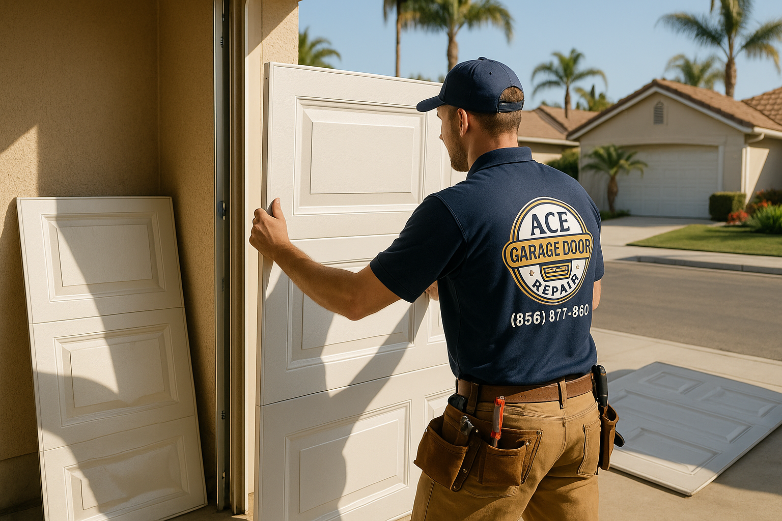 Garage Door Panel Replacement service in Elmwood