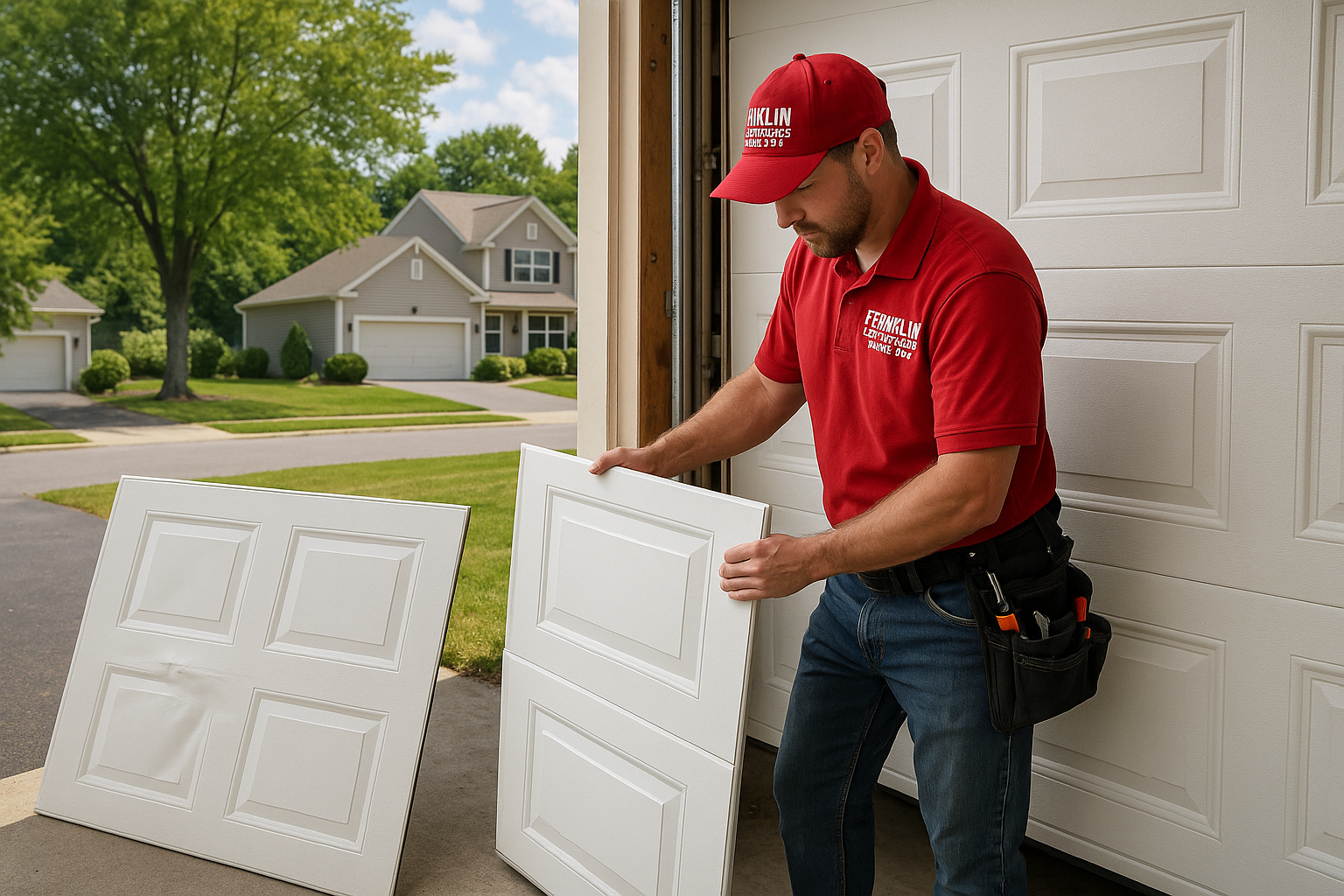 Garage Door Panel Replacement service in Middlefield