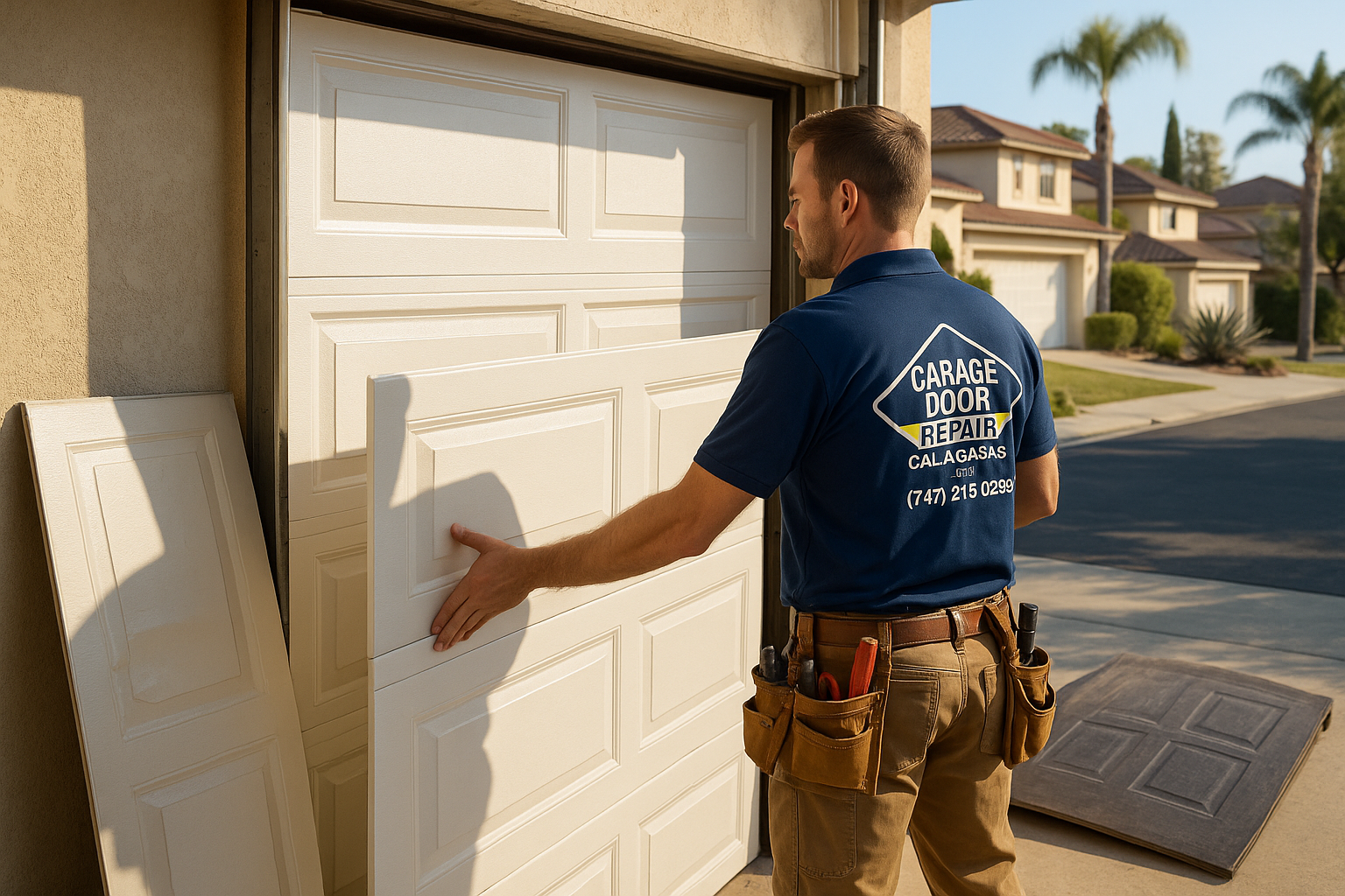 Garage Door Panel Replacement service in Plainville