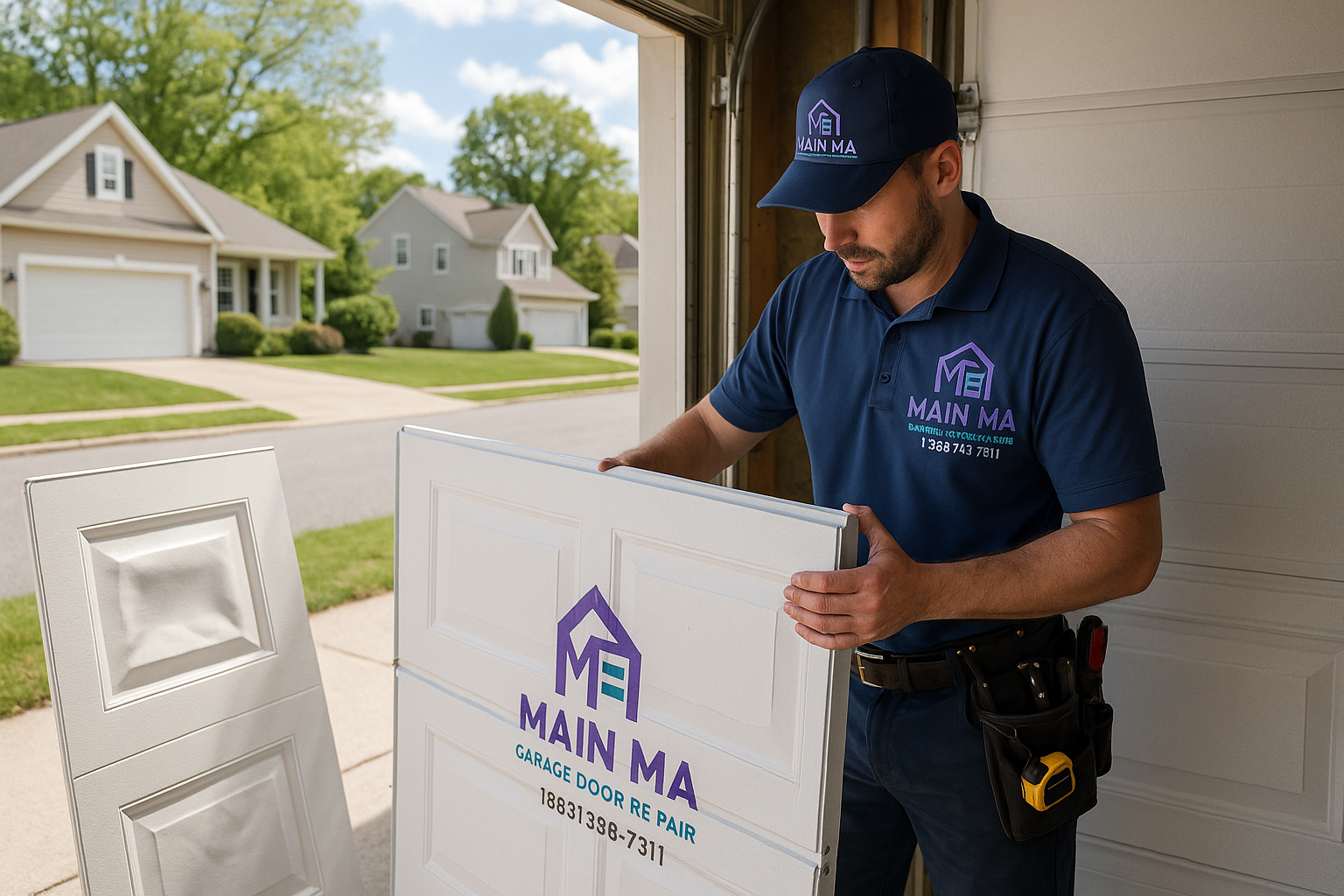 Garage Door Panel Replacement service in Bishop's Corner
