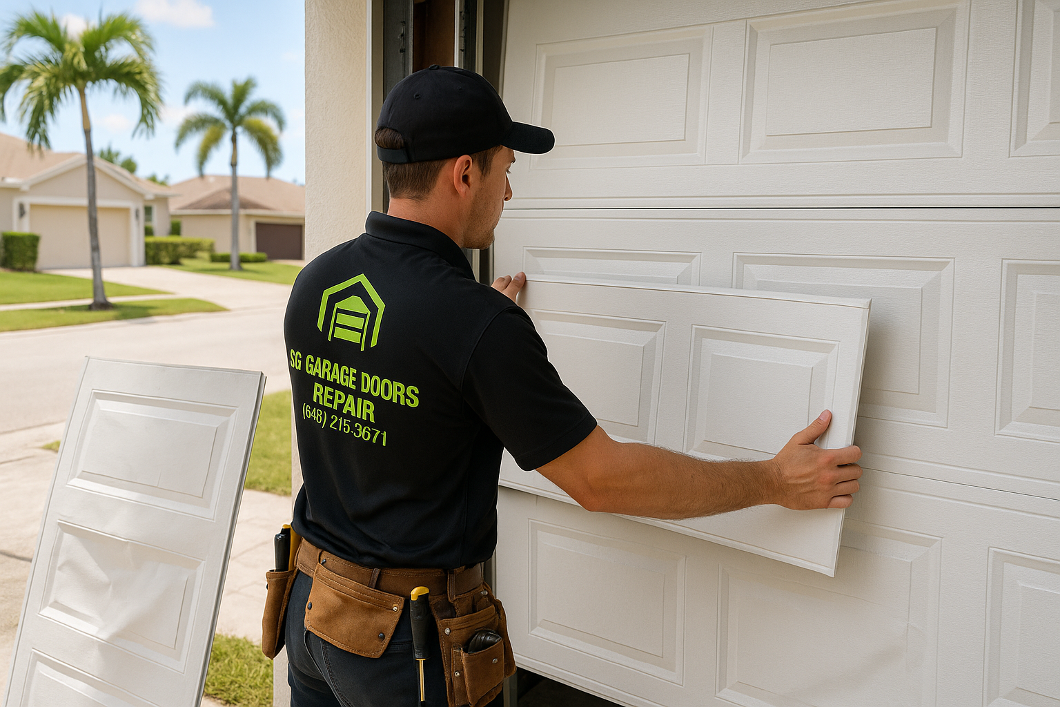 Garage Door Panel Replacement service in Middletown