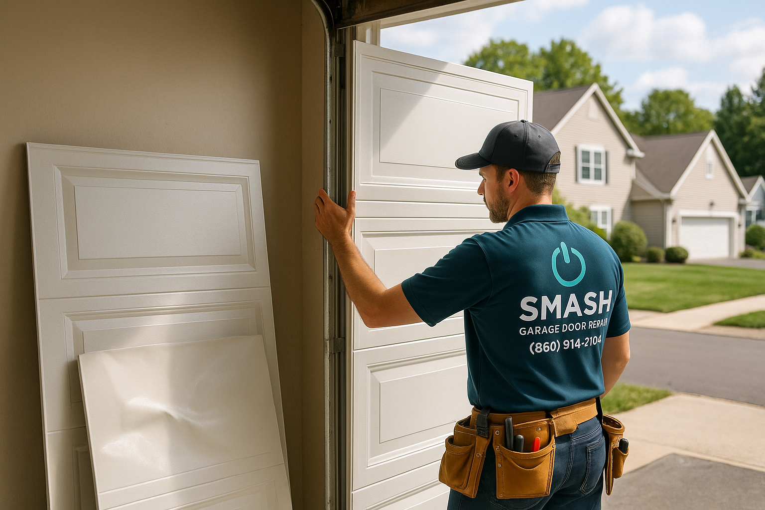 Garage Door Panel Replacement service in Vernon