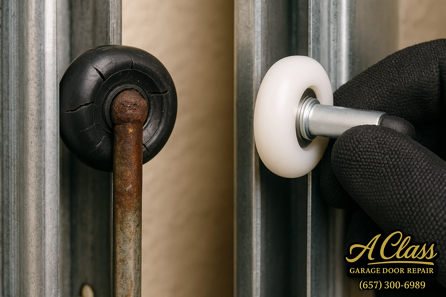 Garage Door Roller Replacement service in Wilson