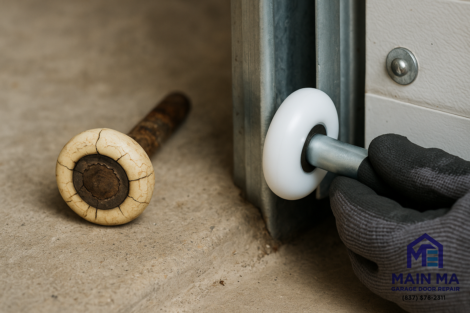 Garage Door Roller Replacement service in Middlefield