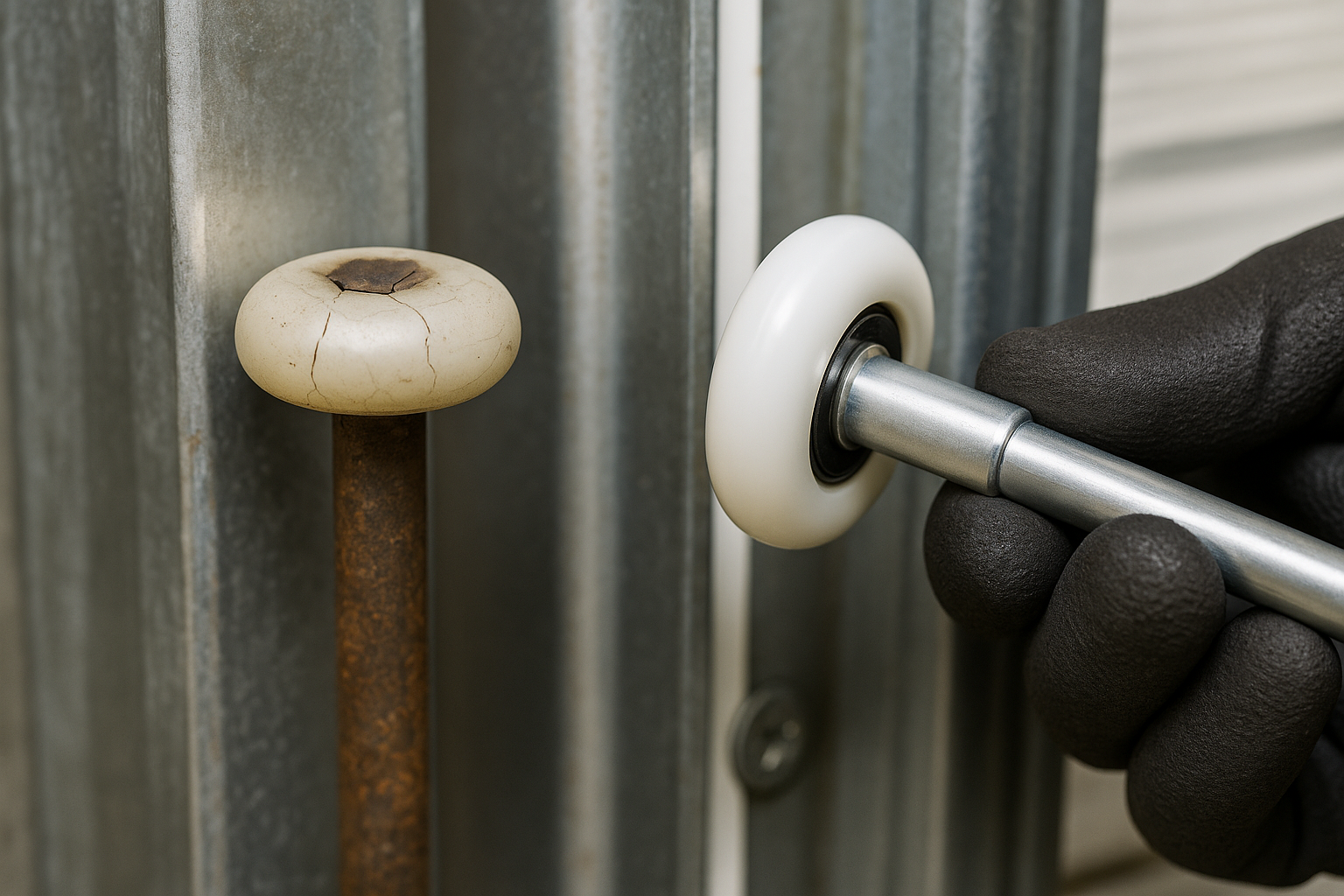 Garage Door Roller Replacement service in North Thompsonville