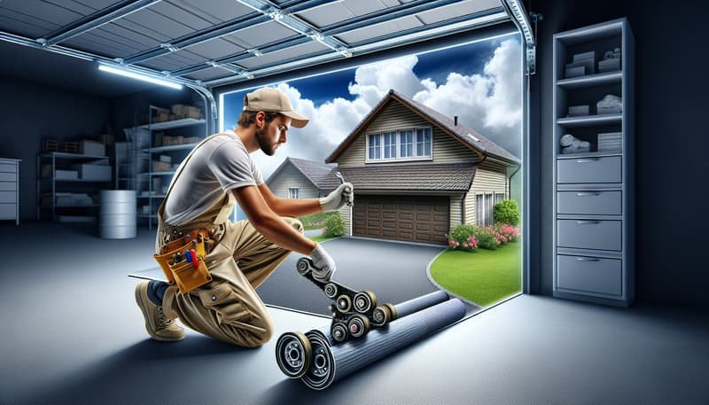 Garage Door Roller Replacement service in Coltville