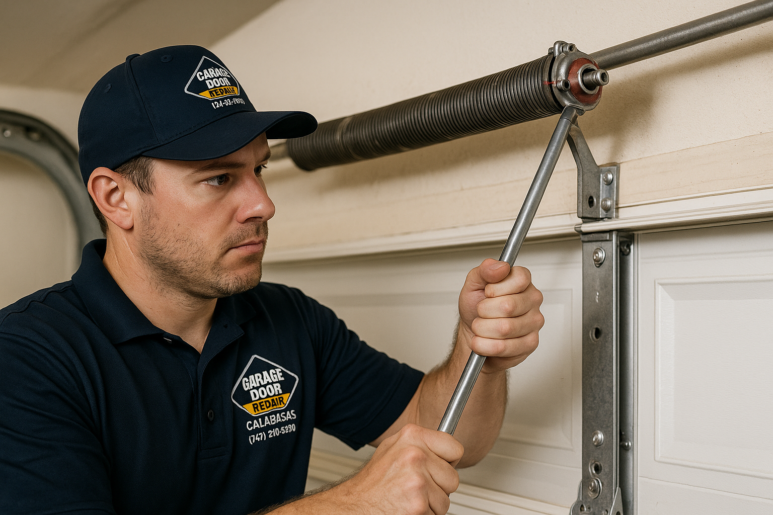 Garage Door Spring Repair service in Newington