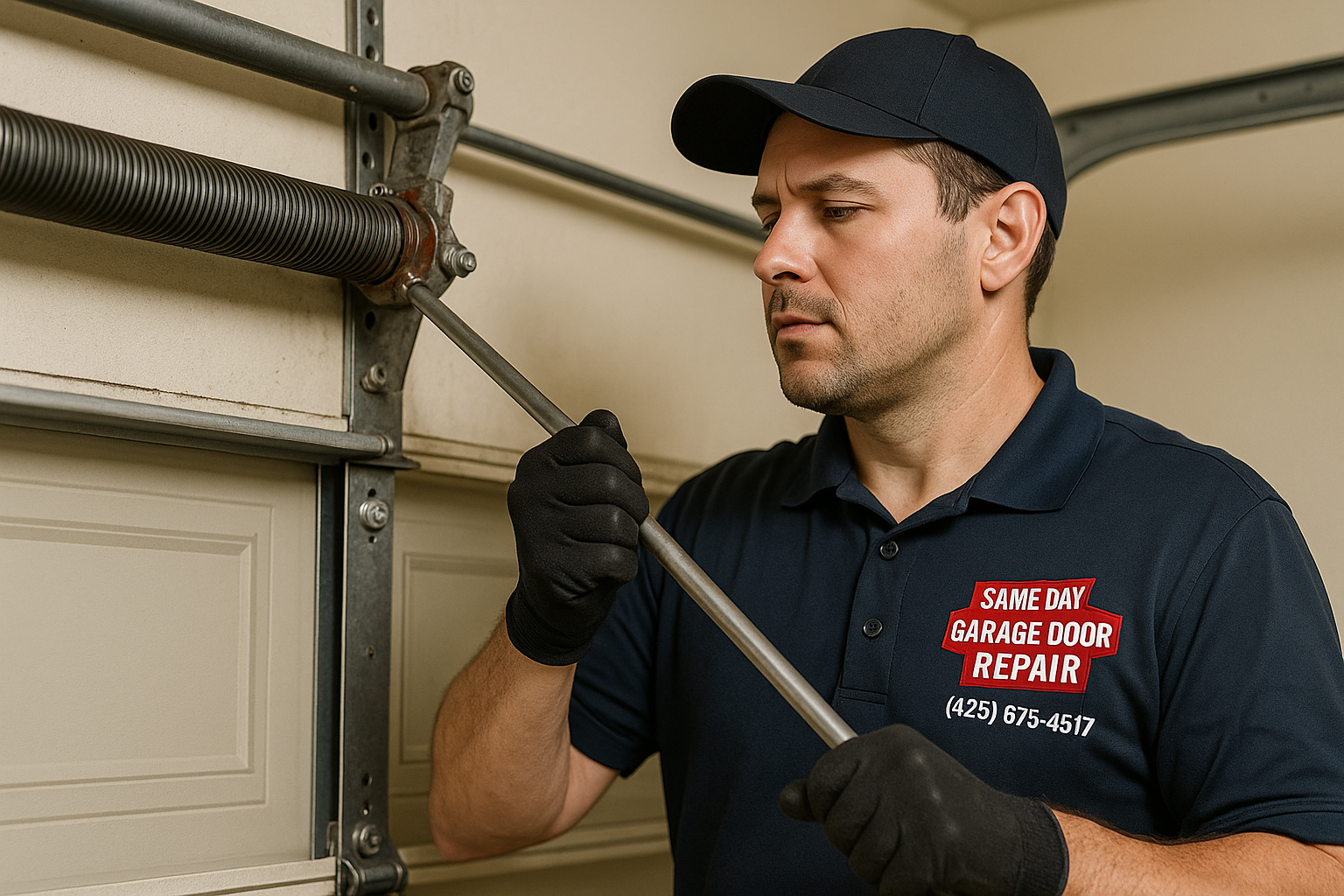 Garage Door Spring Repair service in Simsbury
