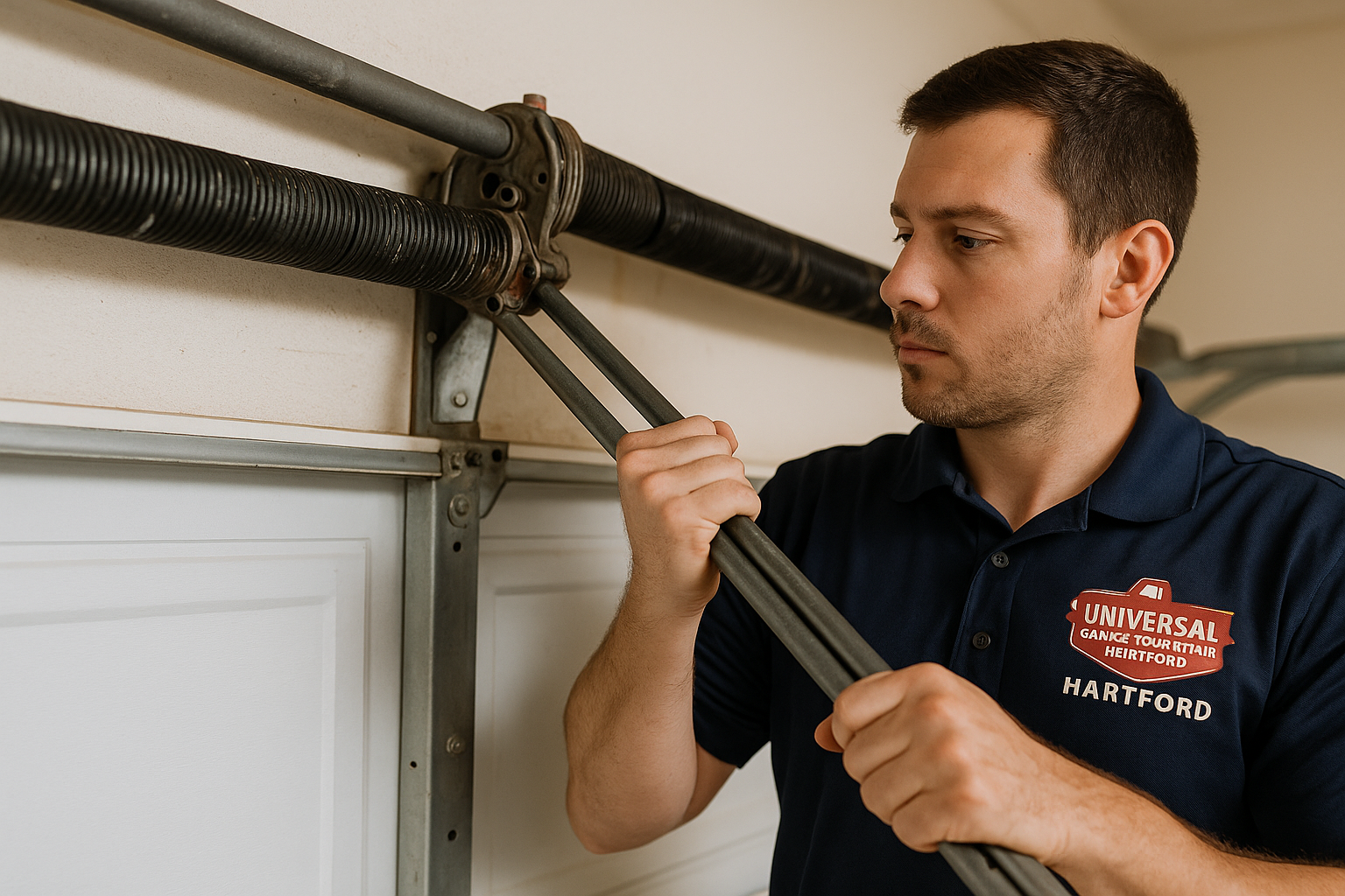 Garage Door Spring Repair in Hartford