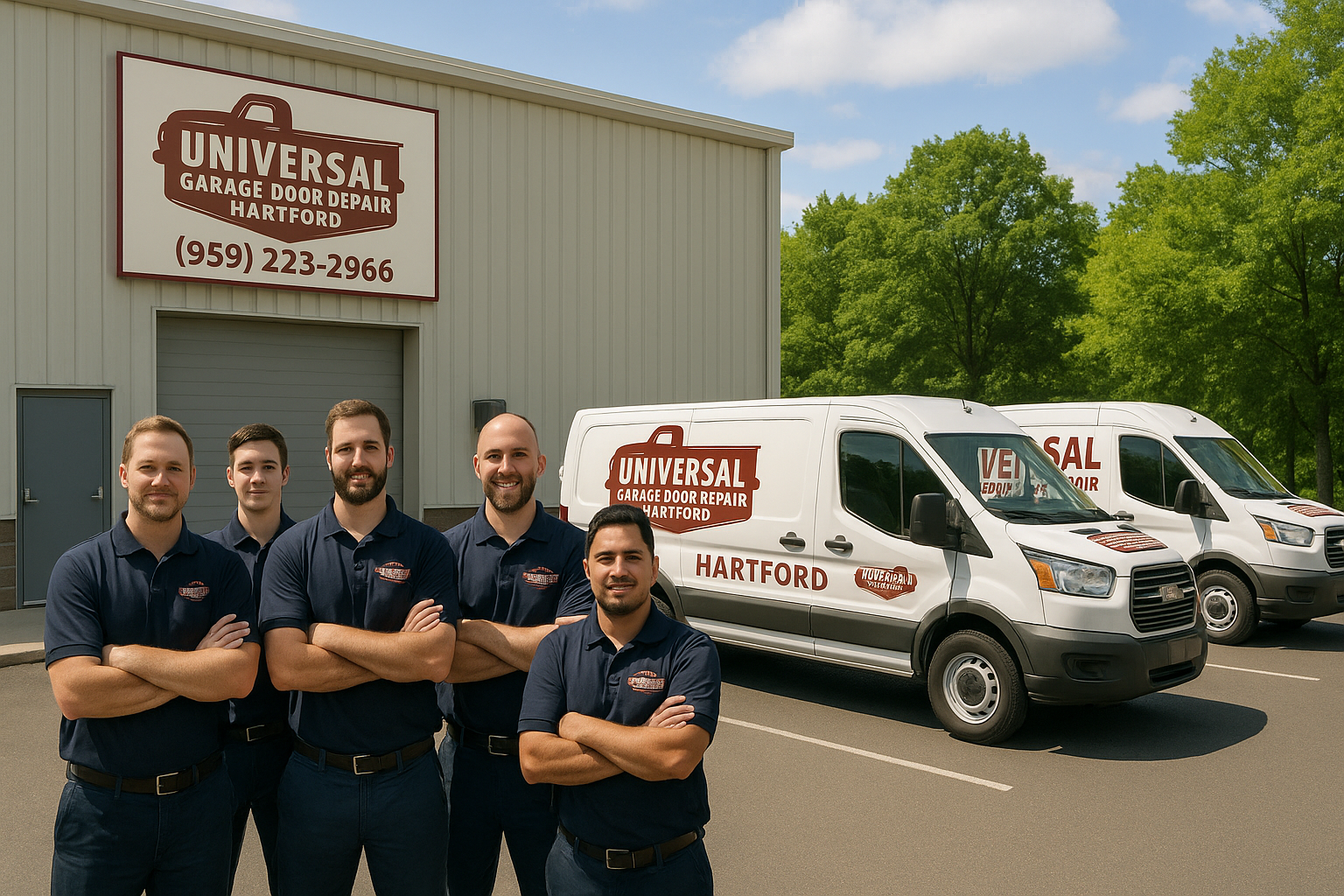 Professional garage door service in Hartford