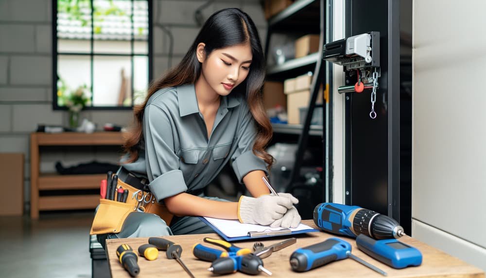 Our professional garage door roller replacement process